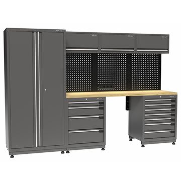 Kraftmeister Premium arredamento per officina Cambridge quercia grigio