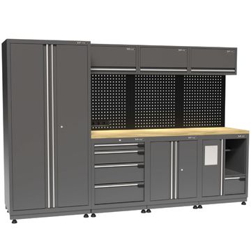 Kraftmeister Premium arredamento per officina Windsor quercia grigio
