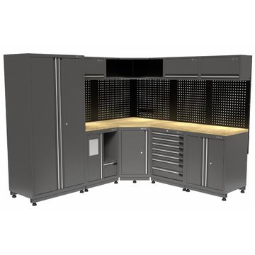 Kraftmeister Premium arredamento per officina Markham quercia grigio