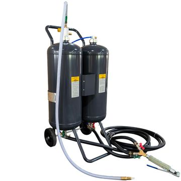 George Tools sabbiatrice mobile doppia 2 x 26 L