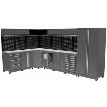 Kraftmeister Premium arredamento per officina Vancouver inox grigio
