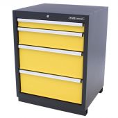 Kraftmeister cassettiera per utensili con 4 cassetti Premium giallo
