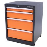 Kraftmeister cassettiera per utensili con 4 cassetti Premium arancione