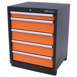 Kraftmeister cassettiera per utensili con 5 cassetti Premium arancione