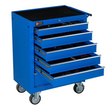 George Tools carrello portautensili con utensili 6 cassetti 253 pezzi blu