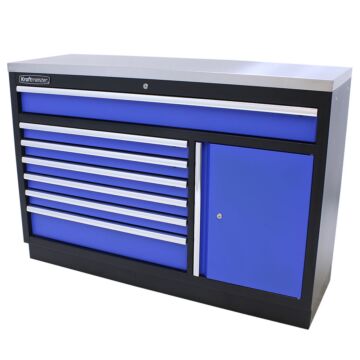 Kraftmeister Standard cassettiera per utensili XL inox blu